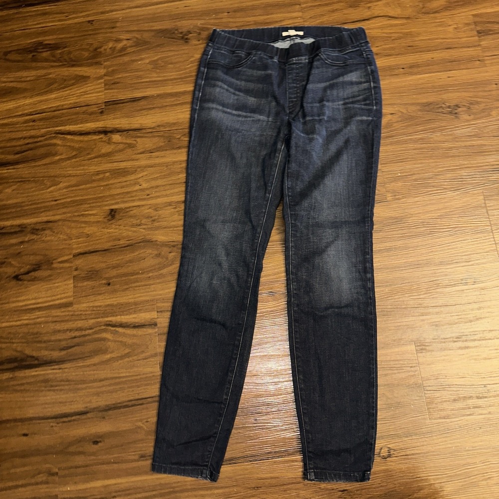 Eileen Fisher Pull On Straight Leg Jeans Womens Small Stretch Denim (29x30)